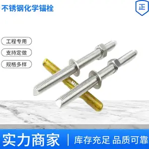 304不锈钢化学锚栓定型螺栓M16*190mm整套螺杆药水支持来图来样