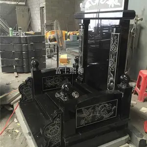 墓碑上的照片 墓碑厂家 常规青石火葬碑图片的价 抛光工艺
