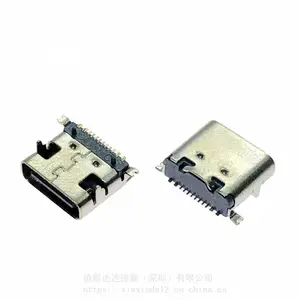 ��ʽ��ƬUSB-C�� 16P����ǰ�����Type-Cĸͷ DIP+SMT�ĽŲ��