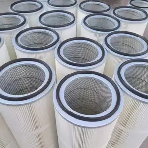 供应 烟尘除尘滤筒 覆膜除尘滤筒 直径350mm高660