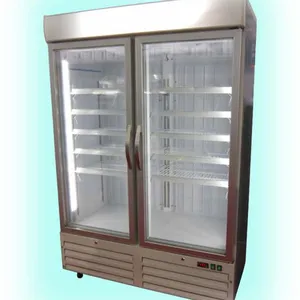 玻璃门冷冻风冷冰箱
