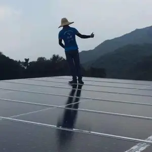 310w36v单晶双玻太阳能电池分布式光伏发电站