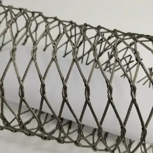 厂家定制火烈鸟围网 柔性304不锈钢绳网价格