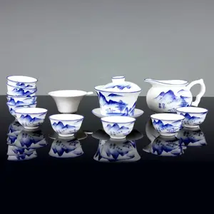 ���Ҷ���13ͷ�໨ɽˮ������ ��Ԫ�մ� �մɲ����Ʒ��װ ��Ǩ����