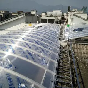 供应成都钢结构pc耐力板停车棚 耐力板雨棚 阳光棚