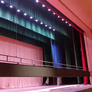 天津舞台幕布工厂 天津电动幕布定做 天津剧院演出升降幕布