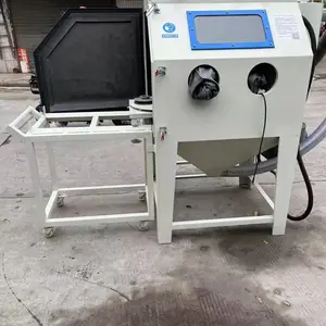 箱式手动高压喷砂机环保无尘加压喷丸除锈翻新去氧化皮铸件打沙机