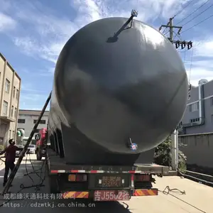 耐腐蚀钢衬塑储罐_卧式甲醇储罐_臻沃通储罐生产