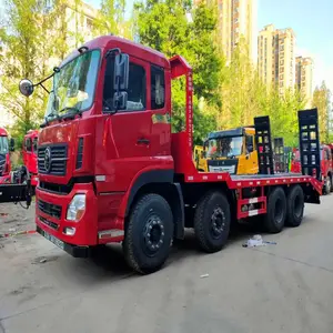 分期付款前四后八挖机拖车 四桥重型485挖机拖车