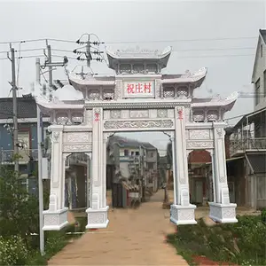 亿昊按需定制村庄石牌坊 景区大门石牌楼场地供应