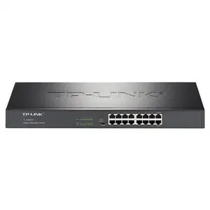 TP-LINK TL-SG2016K全千兆16口WEB网管交换机监控摄像网络分线器