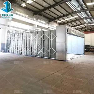 常熟喷漆房移动伸缩喷漆房电动轨道式油漆房