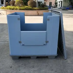 东莞大型PP塑料物流周转箱 可折叠周转箱 可降低空间成本