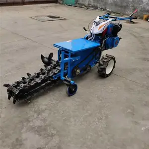 合金链条式开沟机 农户种山药专用链条挖沟机 开槽机价格