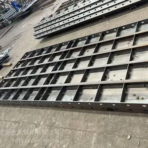 承台模板 高铁承台钢模板 焊接点均匀 桥墩圆柱抱箍用 加固系统