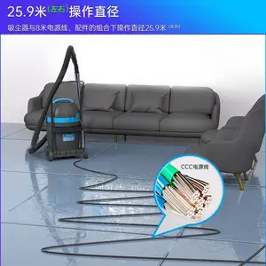 KTV酒吧吸烟头烟尘用小型便携式大功率工业吸尘器凯德威手推式吸尘器DL-1232T
