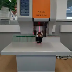 深圳财务凭证装订机NB108质量稳定智能数码大马力量大专业凭证装订机