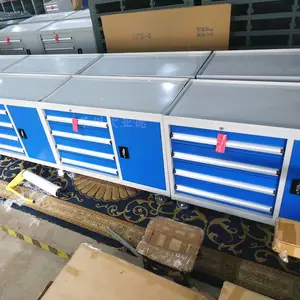 欧亚德铁制4抽工具柜 技校实训车间工具存放柜 放螺丝盒整理柜