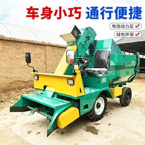 全自动省力清理车 柴油动力牛粪收集车 四轮大容积粪便清粪车