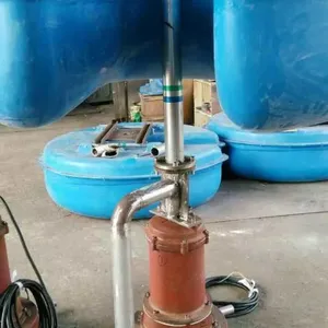 玻璃钢浮筒水下曝气机安装图