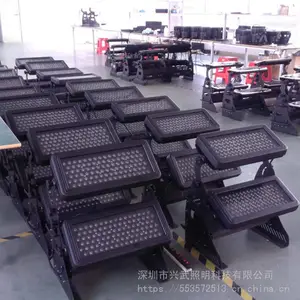 大型七彩桥梁灯投光灯射灯RGB七彩投光灯染色灯泛光灯景观灯