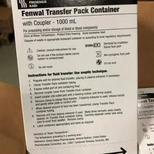 供应 FENWAL 转移包装袋1000mL 198-4R2032
