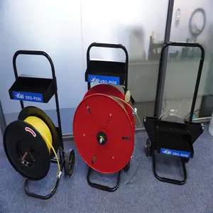 PP塑料带推车-PET塑钢带小推车-铁皮打包带工具车 带盘车