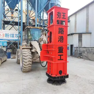 装载机改液压振动夯 许昌市机场施工5吨铲车液压打夯机
