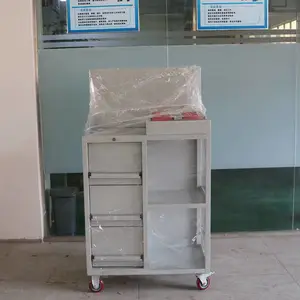 重型工具柜子车间用工厂储物柜多功能工具车收纳柜三抽屉式铁皮柜