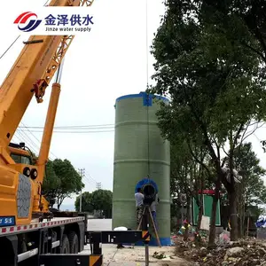 西宁一体化污水泵站 一体化预制泵站,雨季来临时的防护