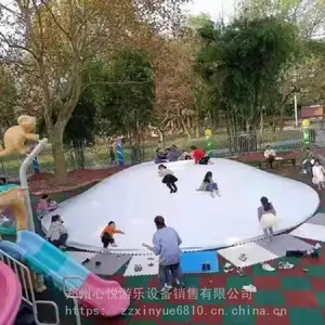 新疆景区无动力乐园游乐设备彩虹蹦蹦云儿童大蹦床批发