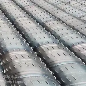 Q355螺旋钢管国标 12米一根直径529mm圆孔滤水管 厂家直供