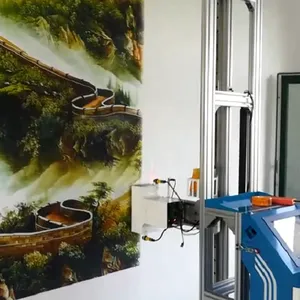 ���ƺ���˫��ͷ���߾��ȵ�ǽ��滭��