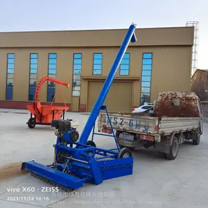 家里三轮车 六轮马路晒场收粮食机子 带毛刷清扫功能 多功能抽粮机