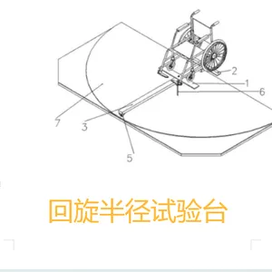 轮椅车回旋半径测试台,符合GB18029.5-2008标准