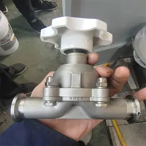 GM型系列手动快卸法兰连接不锈钢高真空隔膜阀