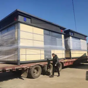 东 北工地临时保安岗亭 简易移动值班室 防雨抗风成品岗亭