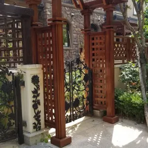 大连庭院防腐木加工/藤架/凉亭/户外地板/木屋