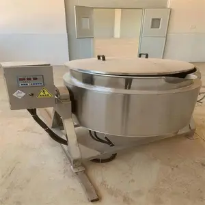 槐花凉粉熬制夹层锅 拌五仁馅料机器 不锈钢材质 省人工不粘锅