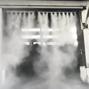 河南导料槽双流体干雾抑尘装置 汽车装料大门微米级天雾系统