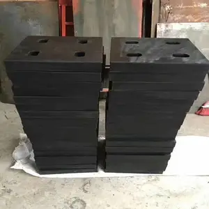 带孔网架橡胶支座 缓冲块 隔震垫400*400*50mm