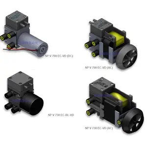 Schwarzer旋转隔膜泵3DC12V RO-VD