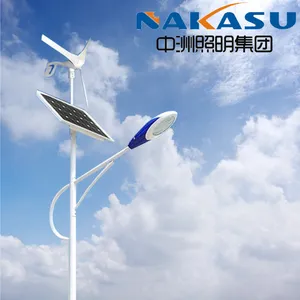 厂家直销 12V6~12米风光互补太阳能路灯 新能源风力发电路灯