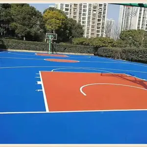 阳江丙烯酸球场施工 丙烯酸材料球场跑道