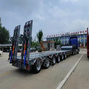 低平板半挂车 出口定制 大件运输 物流运输 专用车 重型半挂车