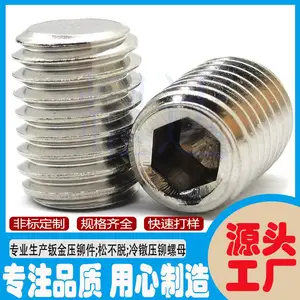 SUS316紧定螺钉M1.6-M16机米螺钉 无头止付螺丝不锈钢平头顶丝