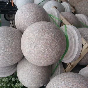 荥阳挡车石球厂家荥阳挡车石柱厂家荥阳花岗岩石球