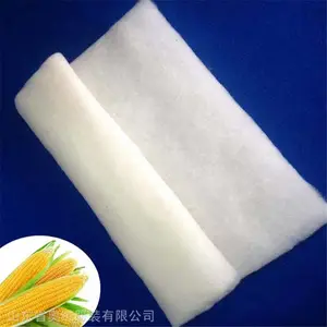 玉米淀粉制可生物降解棉玉米纤维棉絮片聚乳酸保暖棉玉米纤维针刺棉