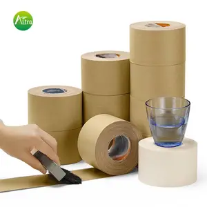 环保湿水胶带 牛皮纸湿水胶带 纸胶带 淀粉胶封箱胶带