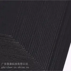 供应300g双面黑卡纸 耐折透心黑卡 烫金耐折黑色吊牌卡